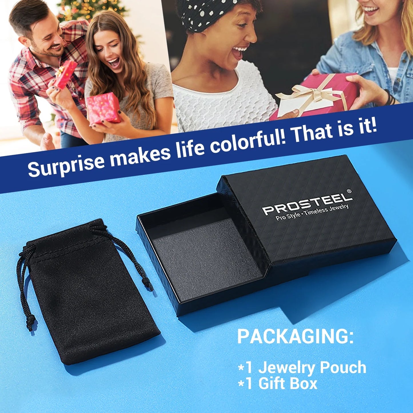 Bracelet for Men Chunky Cuban Bracelet 14MM 7.5 Inch Chain Bracelet Stainless Steel Gift for Him